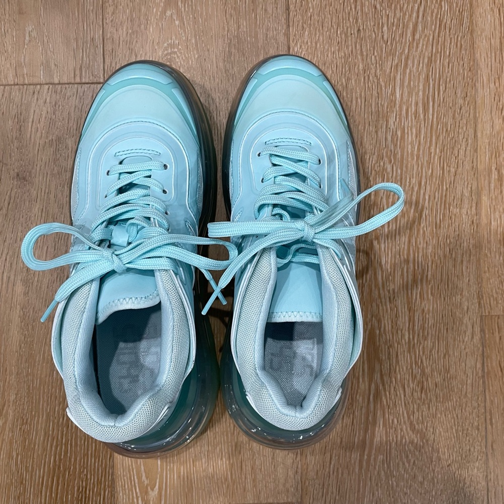 SHOES 53045 Bump'Air Platform Sneaker (Unisex) blue mint size 7.5 US/38 EU - Picture 6 of 13